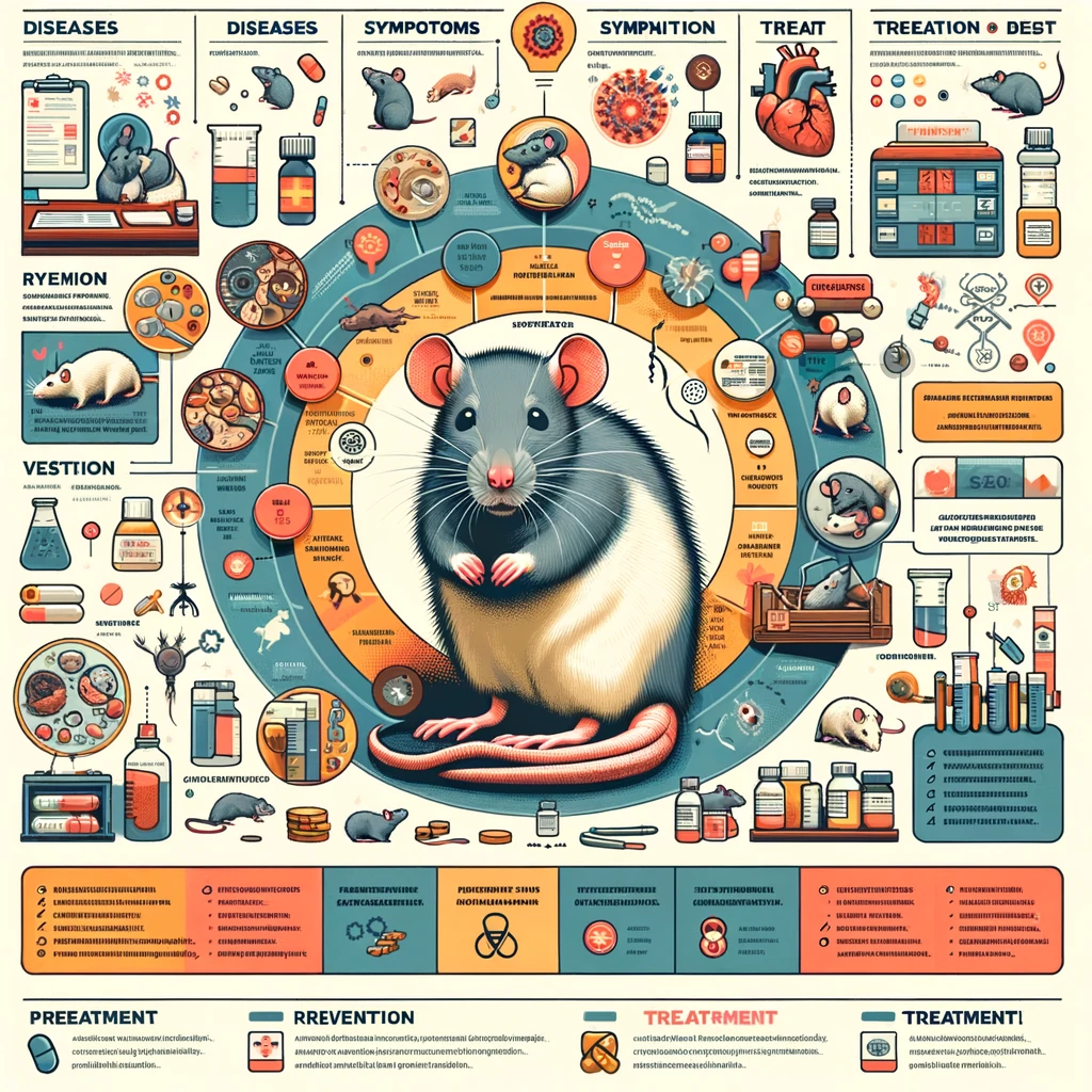 Illustration of common symptoms of Hantavirus Pulmonary Syndrome in humans, including fever and shortness of breath